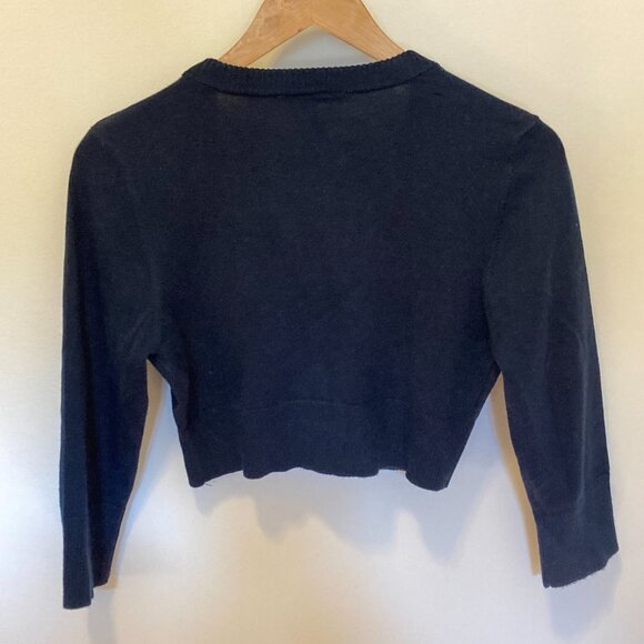 ModCloth Fervour, The Dream of the Crop Cardigan, Navy, M - Picture 2 of 3